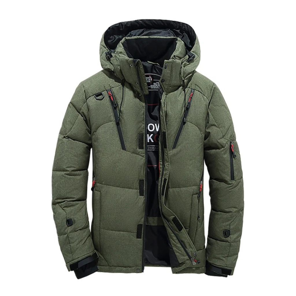 Veste d'hiver rembourrée pour homme et femme à capuche amovible, coupe-vent et doublure épaisse