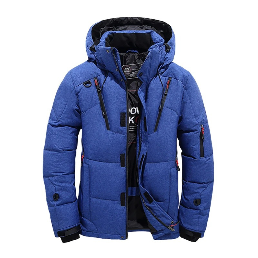 Veste d'hiver rembourrée pour homme et femme à capuche amovible, coupe-vent et doublure épaisse