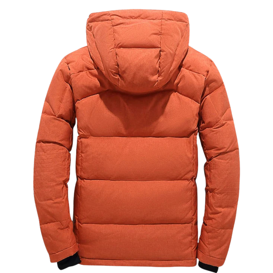 Veste d'hiver rembourrée pour homme et femme à capuche amovible, coupe-vent et doublure épaisse