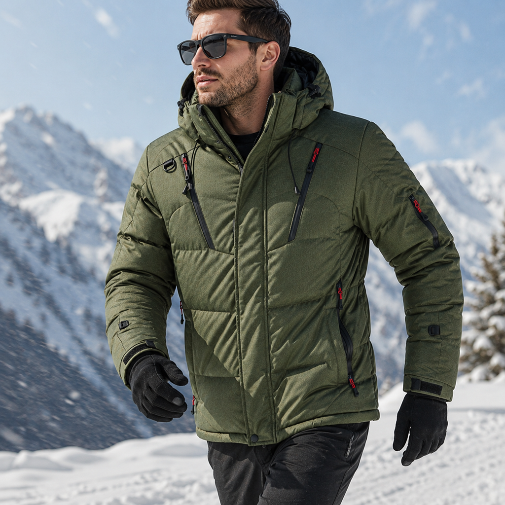 Veste d'hiver rembourrée pour homme et femme à capuche amovible, coupe-vent et doublure épaisse