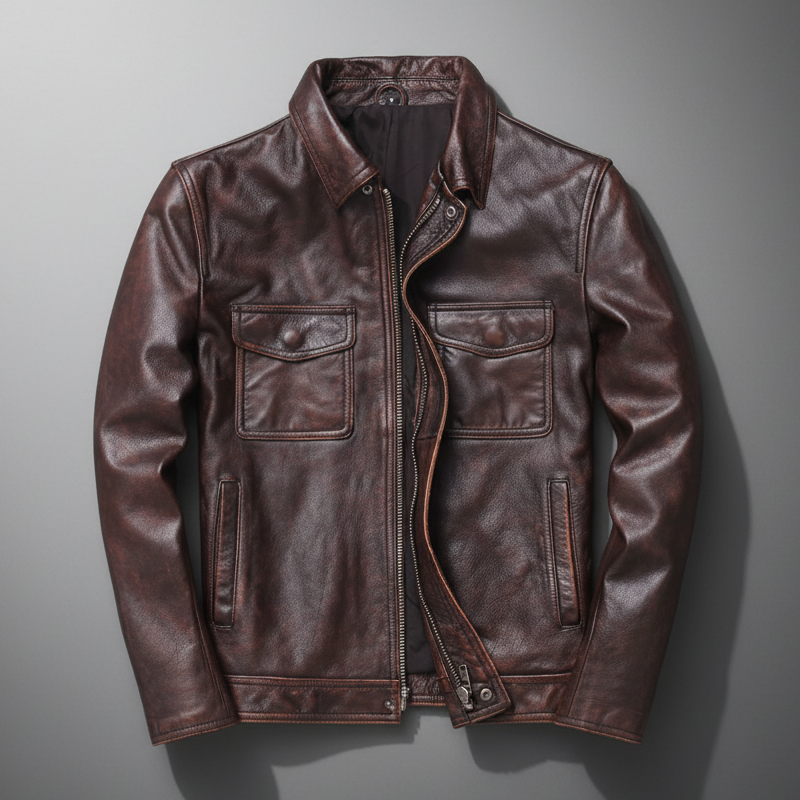 Veste de campagne aspect cuir Frontier pour homme