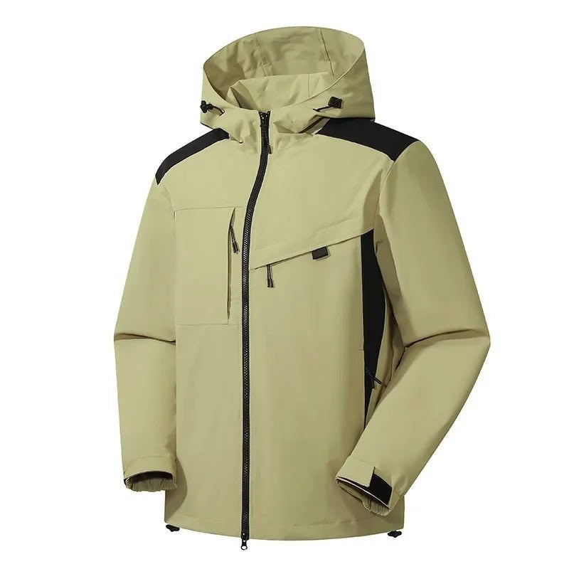 Veste de ski à capuche chaude et polyvalente pour homme