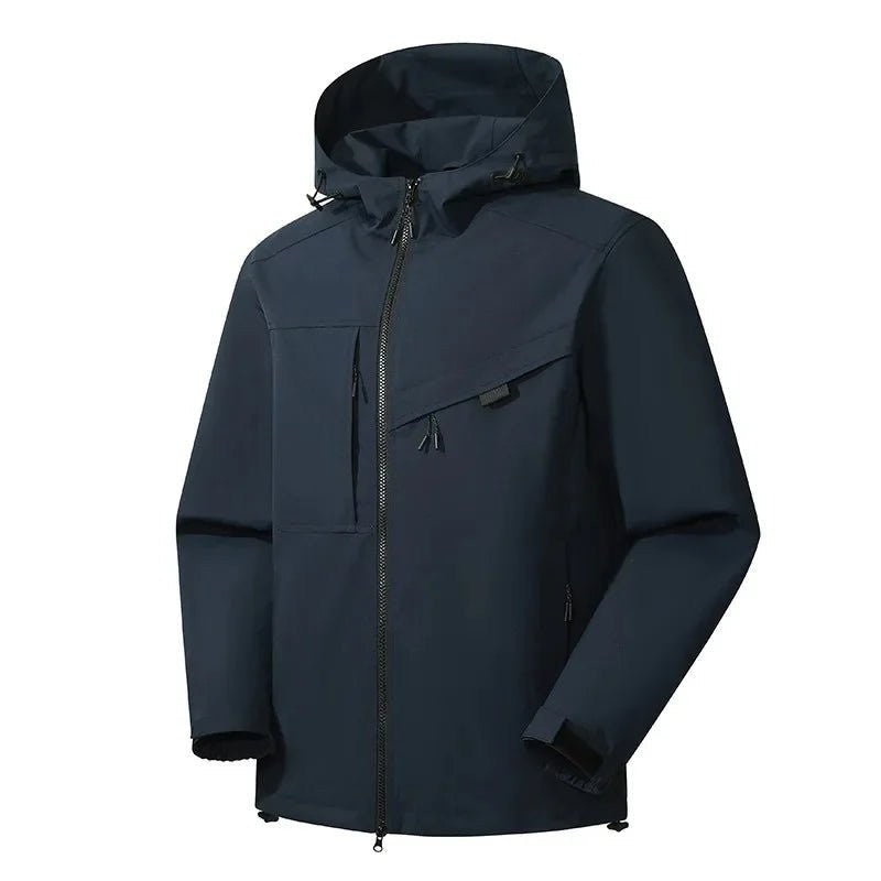 Veste de ski à capuche chaude et polyvalente pour homme