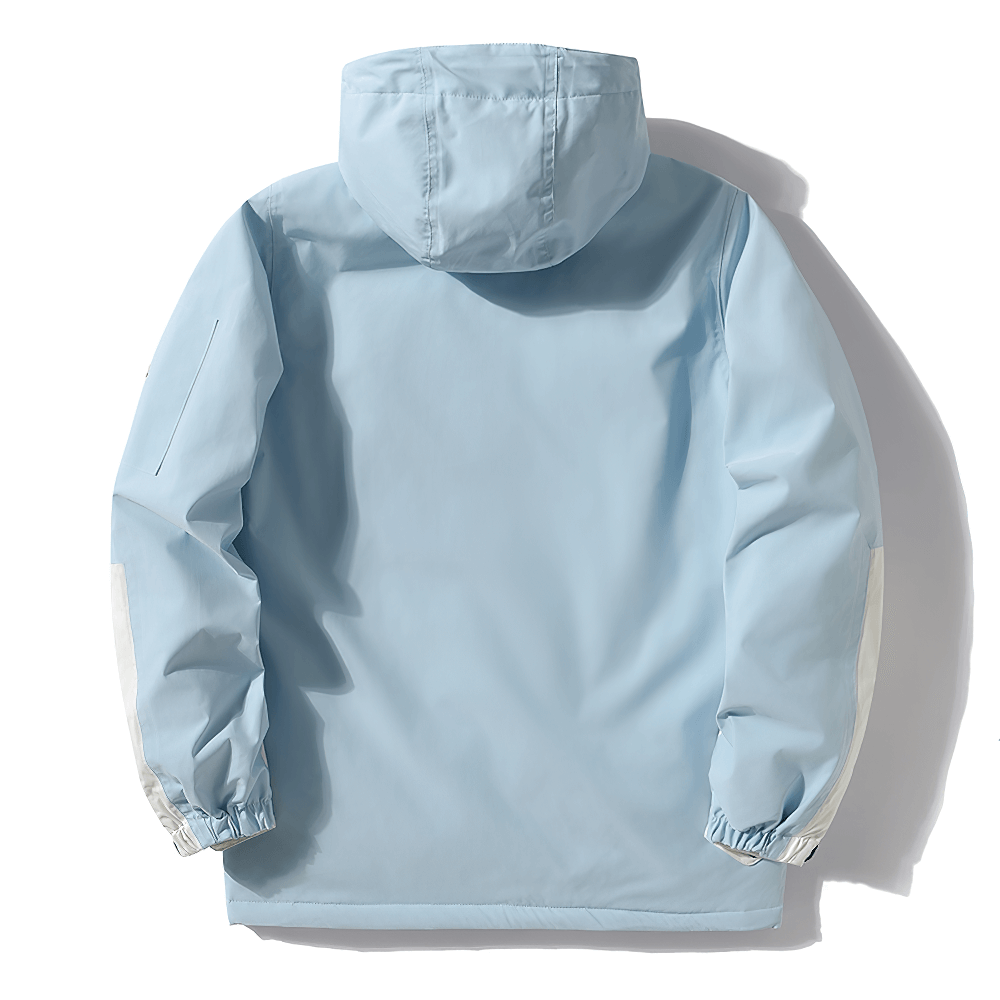 Veste de ski imperméable à capuche unisexe, Veste de sport coupe-vent