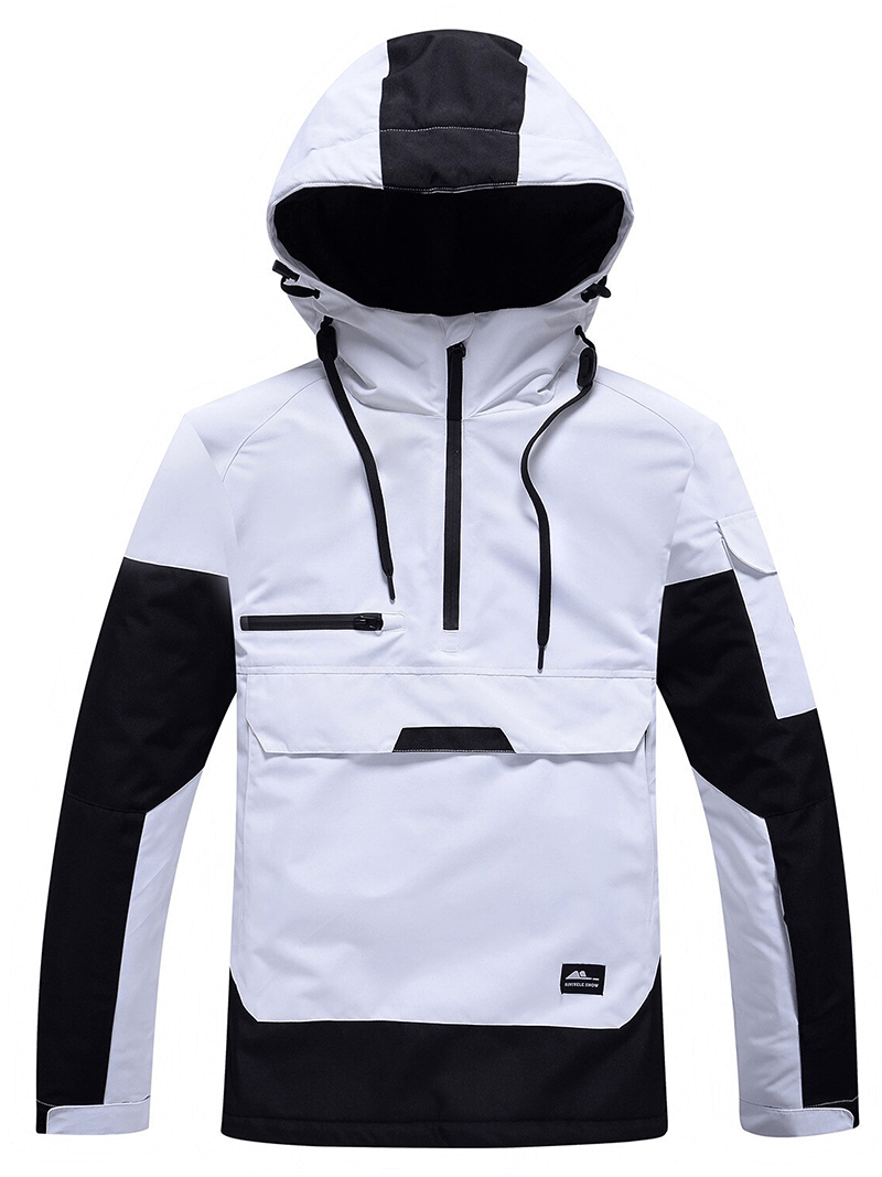 Veste de ski unisexe tendance à capuche, vêtements d'extérieur pour snowboard