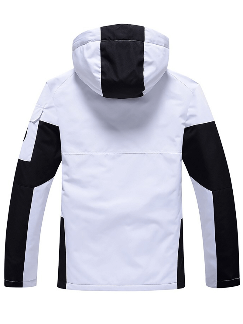 Veste de ski unisexe tendance à capuche, vêtements d'extérieur pour snowboard