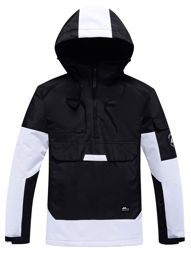 Veste de ski unisexe tendance à capuche, vêtements d'extérieur pour snowboard