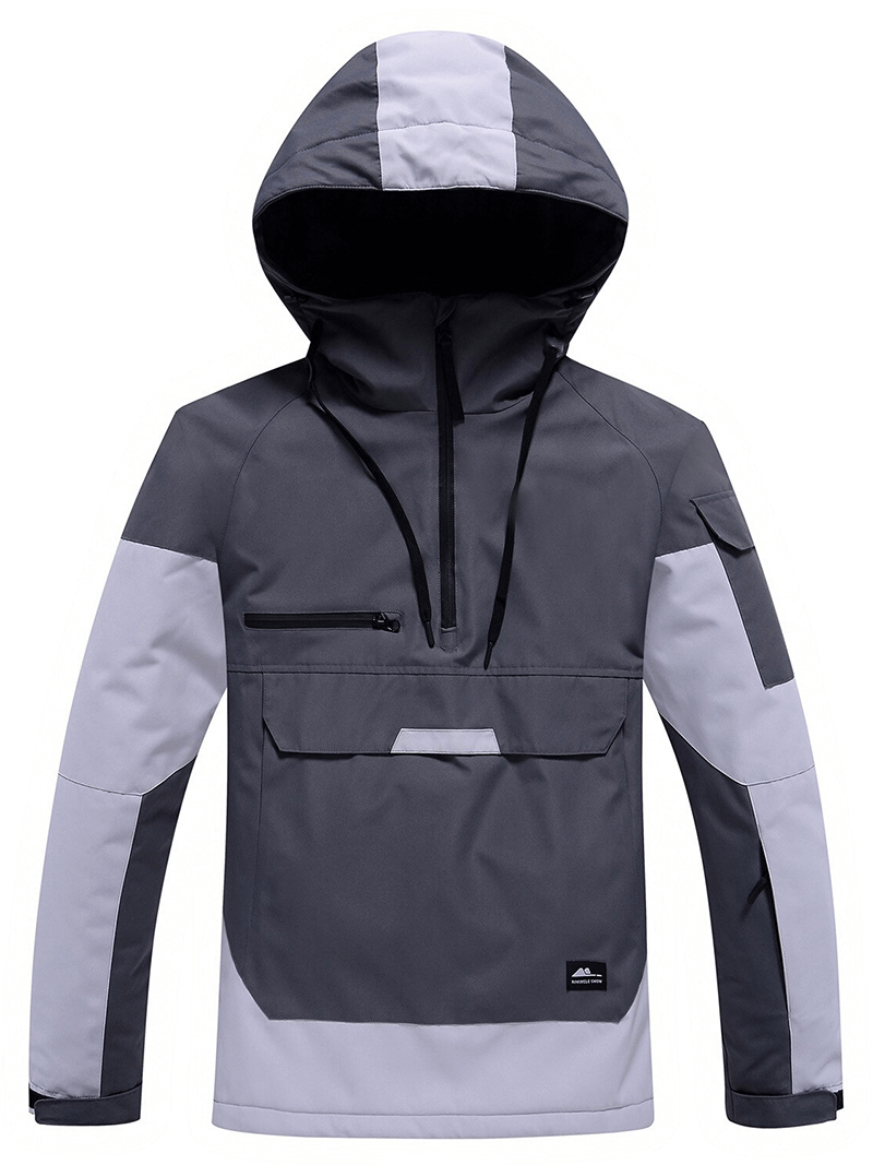 Veste de ski unisexe tendance à capuche, vêtements d'extérieur pour snowboard