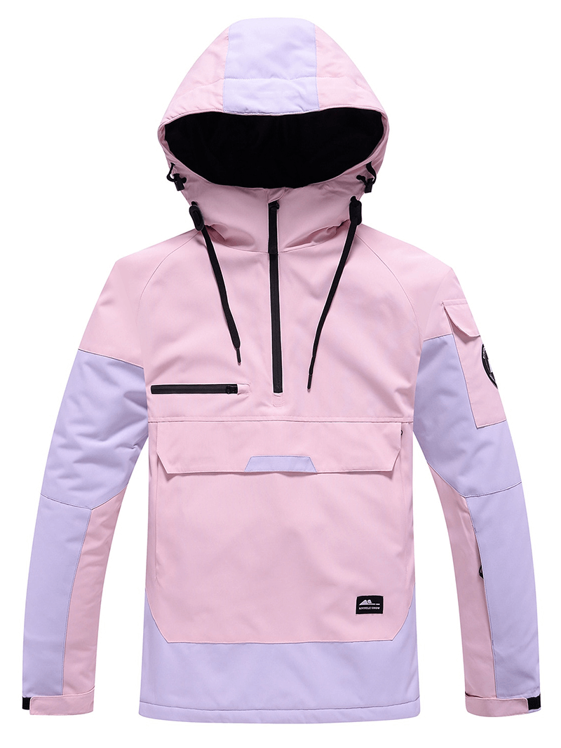 Veste de ski unisexe tendance à capuche, vêtements d'extérieur pour snowboard