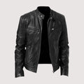 Veste en simili cuir classique pour homme