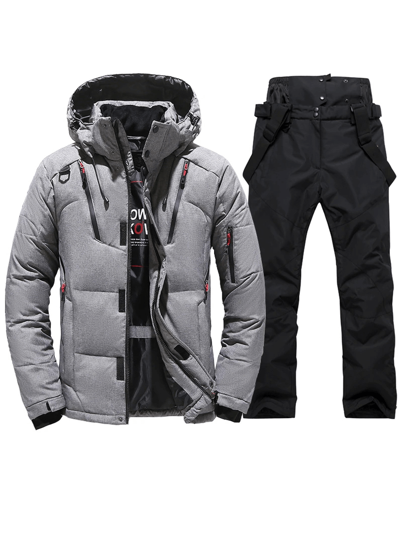 Veste et pantalon de ski coupe-vent et respirants pour homme