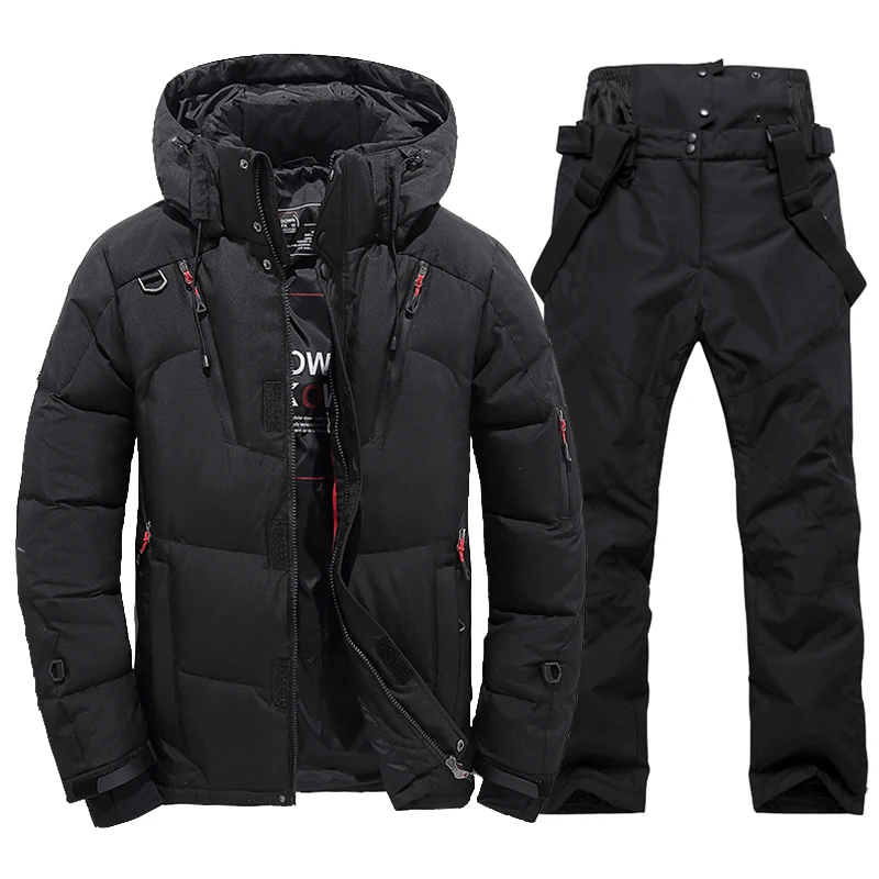Veste et pantalon de ski coupe-vent et respirants pour homme