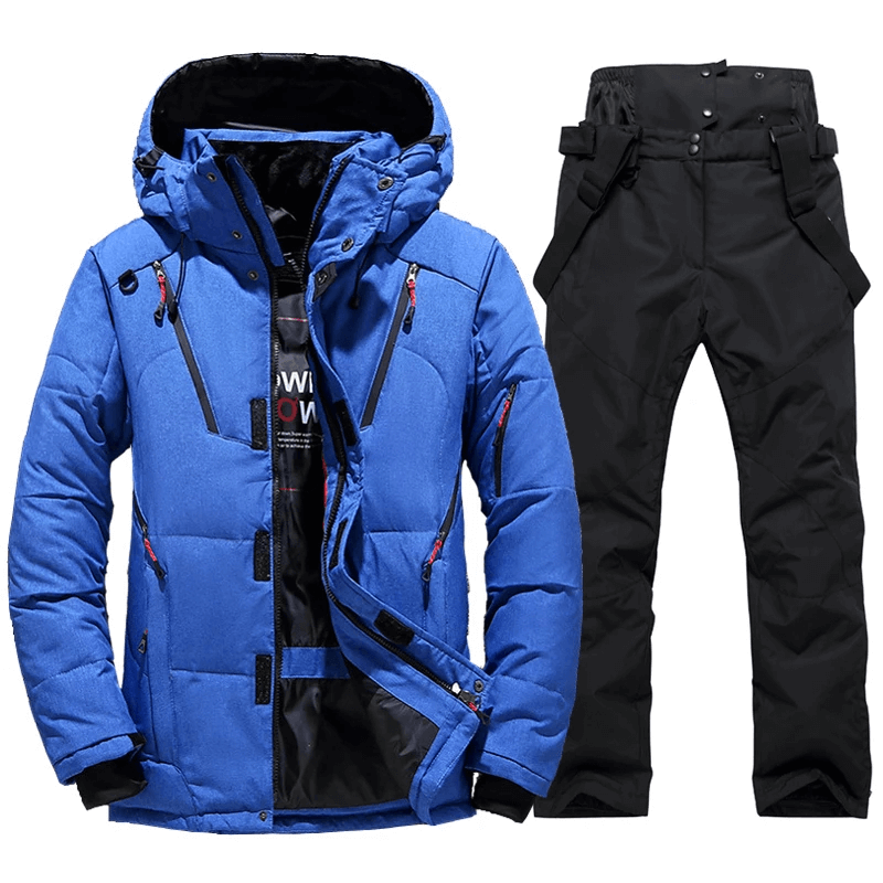 Veste et pantalon de ski coupe-vent et respirants pour homme