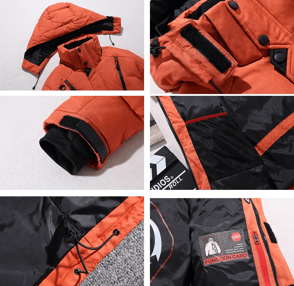 Veste et pantalon de ski coupe-vent et respirants pour homme