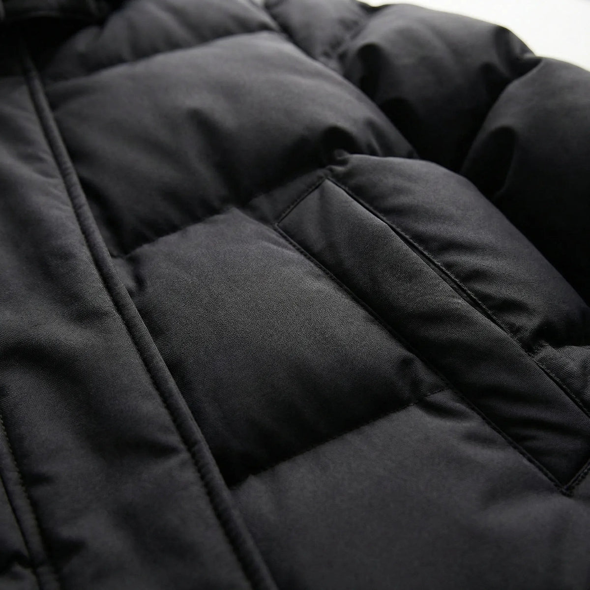 Veste longue matelassée et déperlante pour femme