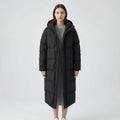 Veste longue matelassée et déperlante pour femme