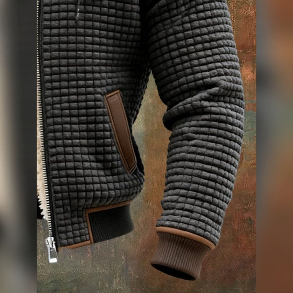 Veste matelassée à capuche pour homme, veste d'hiver zippée