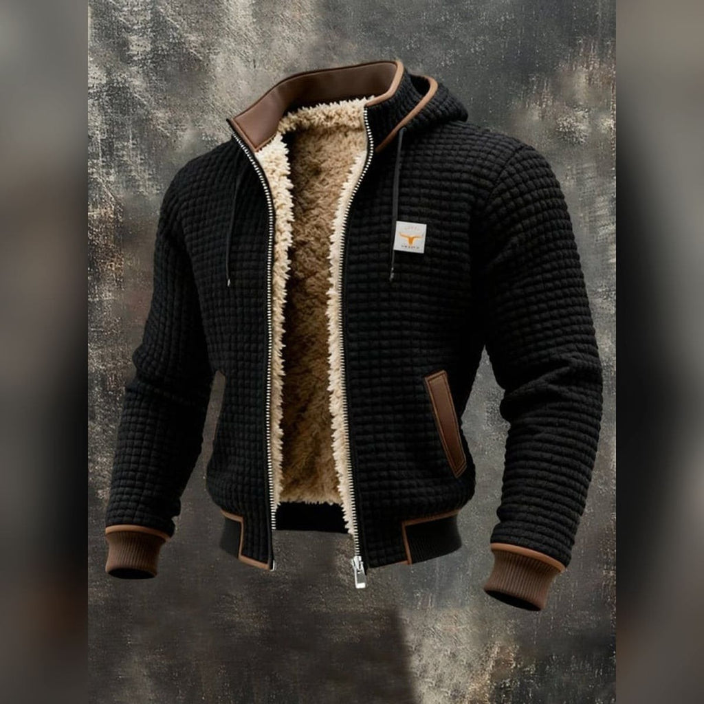 Veste matelassée à capuche pour homme, veste d'hiver zippée