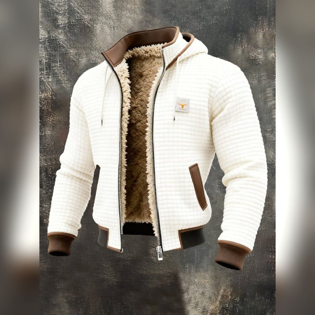 Veste matelassée à capuche pour homme, veste d'hiver zippée
