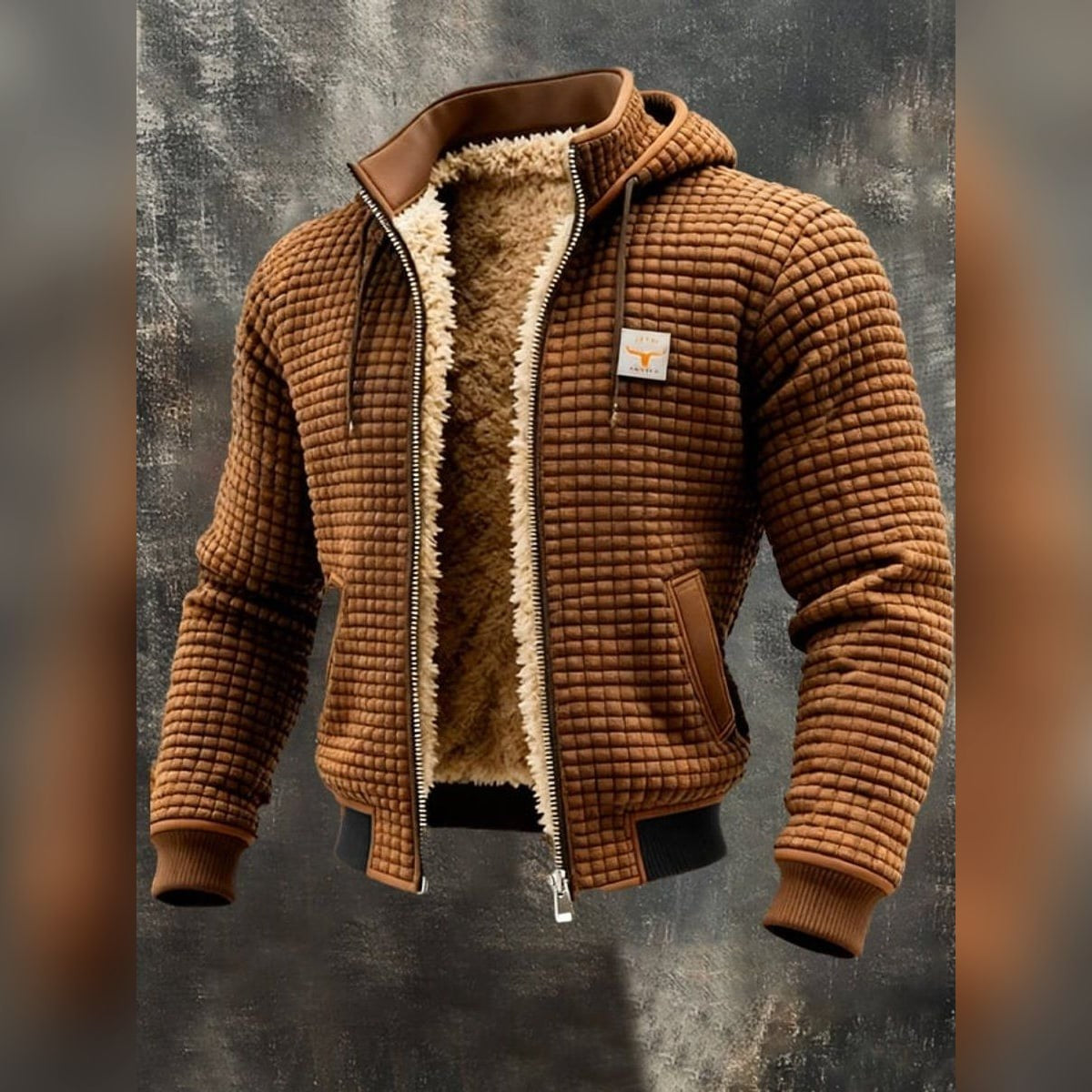 Veste matelassée à capuche pour homme, veste d'hiver zippée