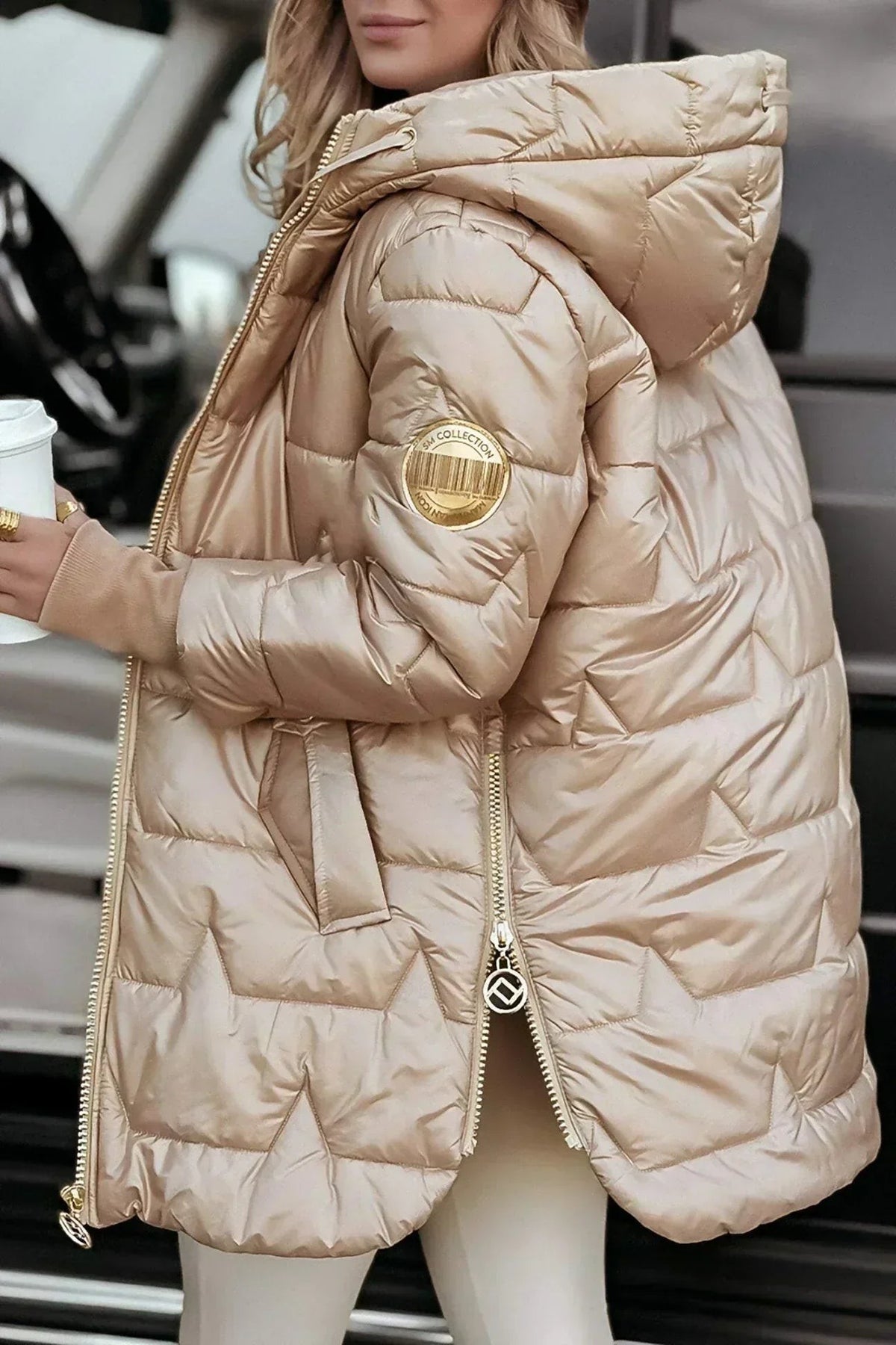 Veste matelassée de luxe pour femme, veste d'hiver