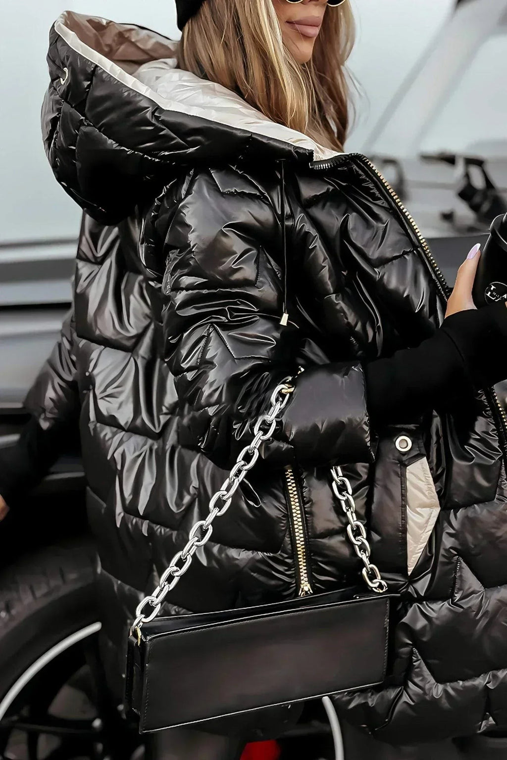 Veste matelassée de luxe pour femme, veste d'hiver