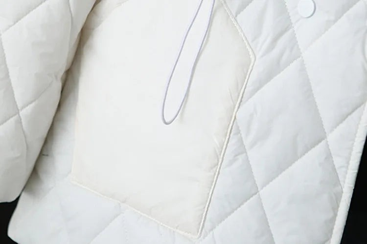 Veste matelassée imprimée grande taille à motif de feuilles d'automne pour femme, pour silhouette ronde