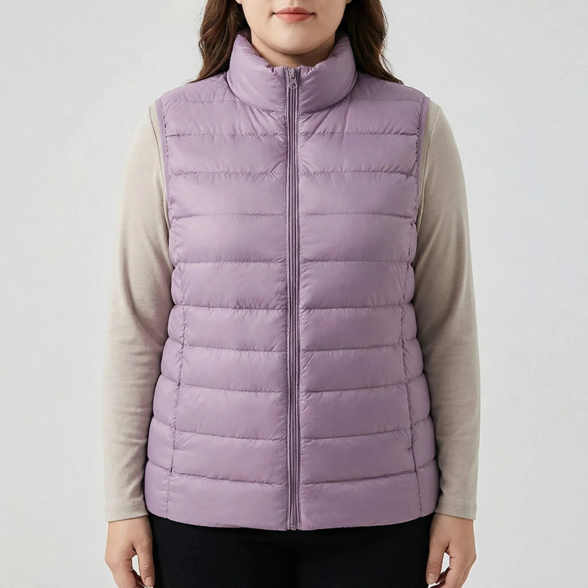 Veste matelassée sans manche femme, coupe ajustée