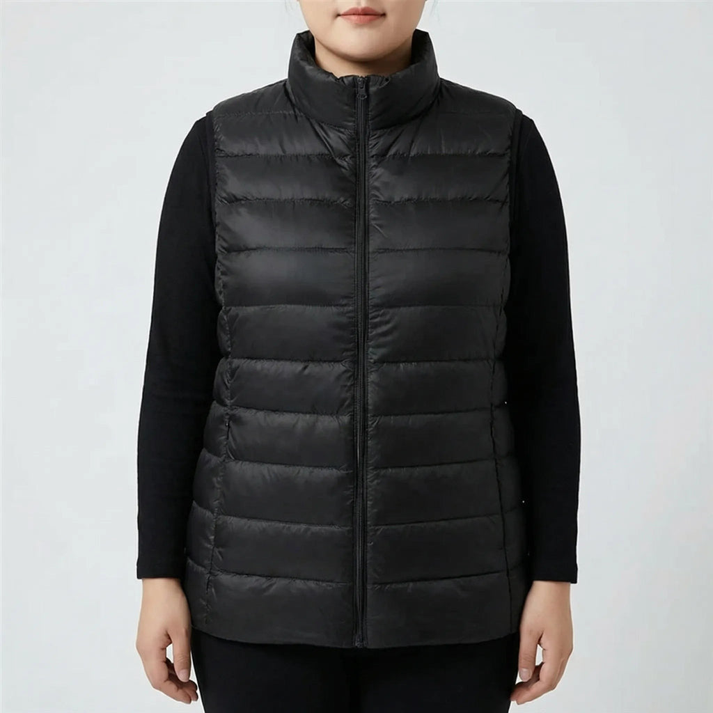 Veste matelassée sans manche femme, coupe ajustée