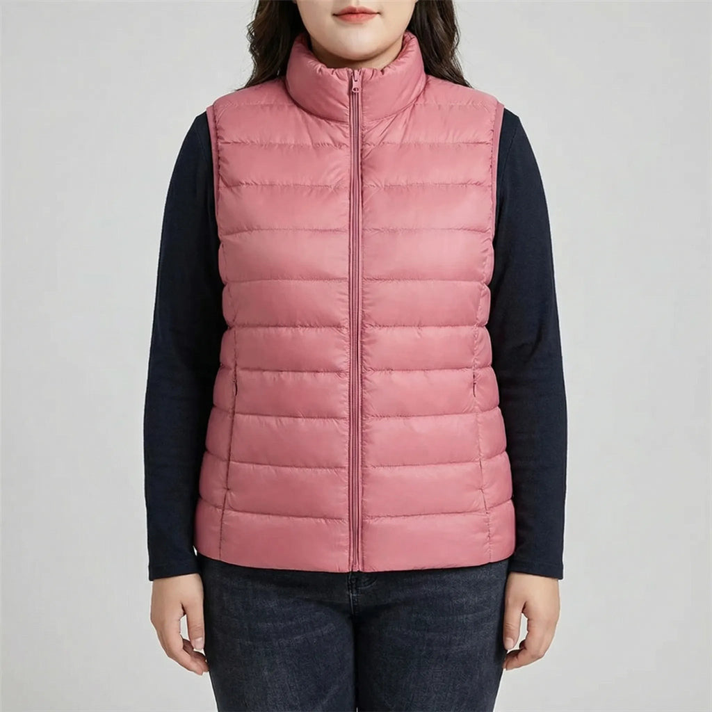 Veste matelassée sans manche femme, coupe ajustée