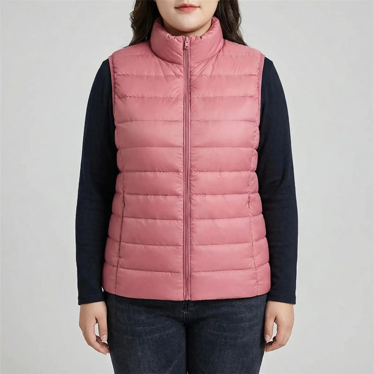 Veste matelassée sans manche femme, coupe ajustée