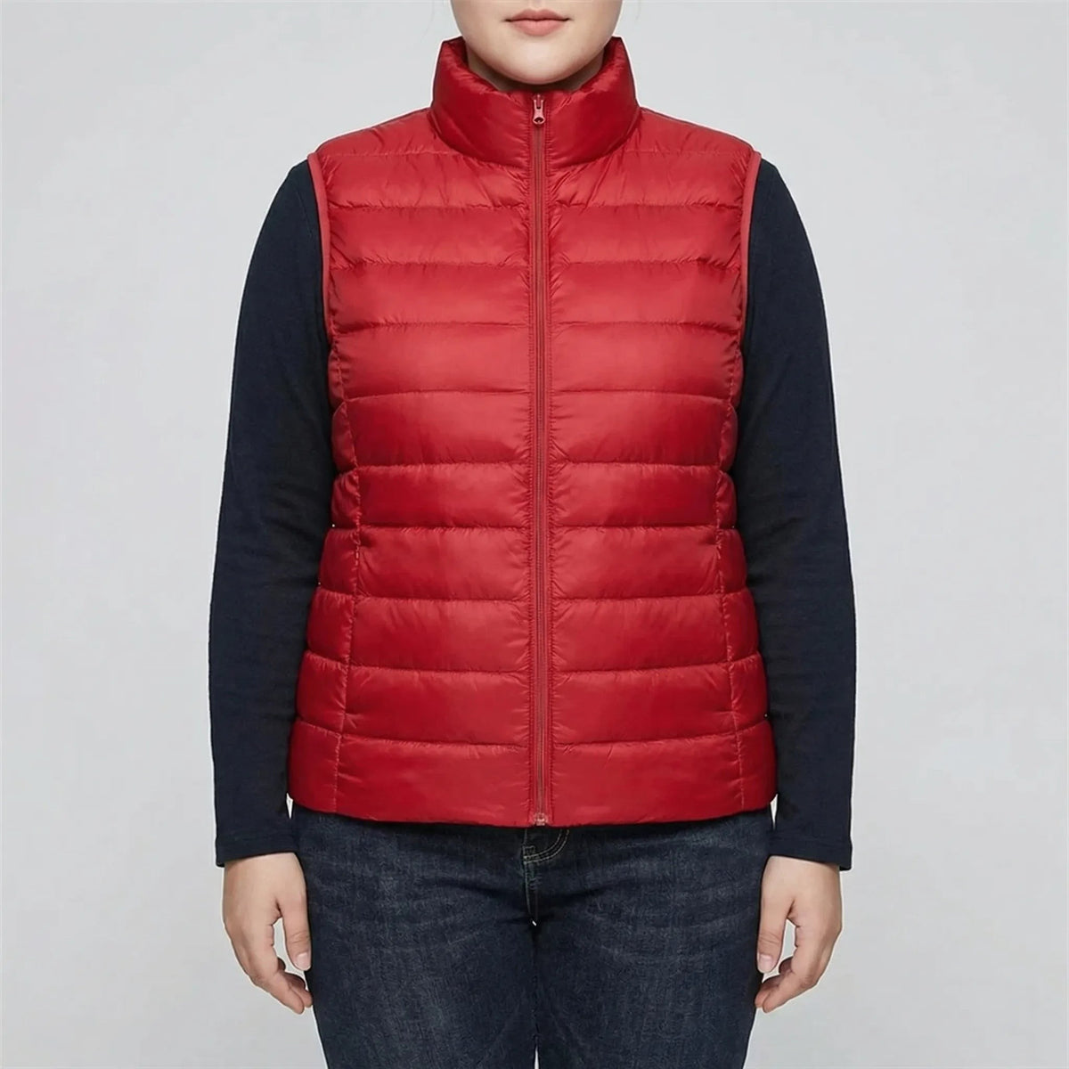 Veste matelassée sans manche femme, coupe ajustée