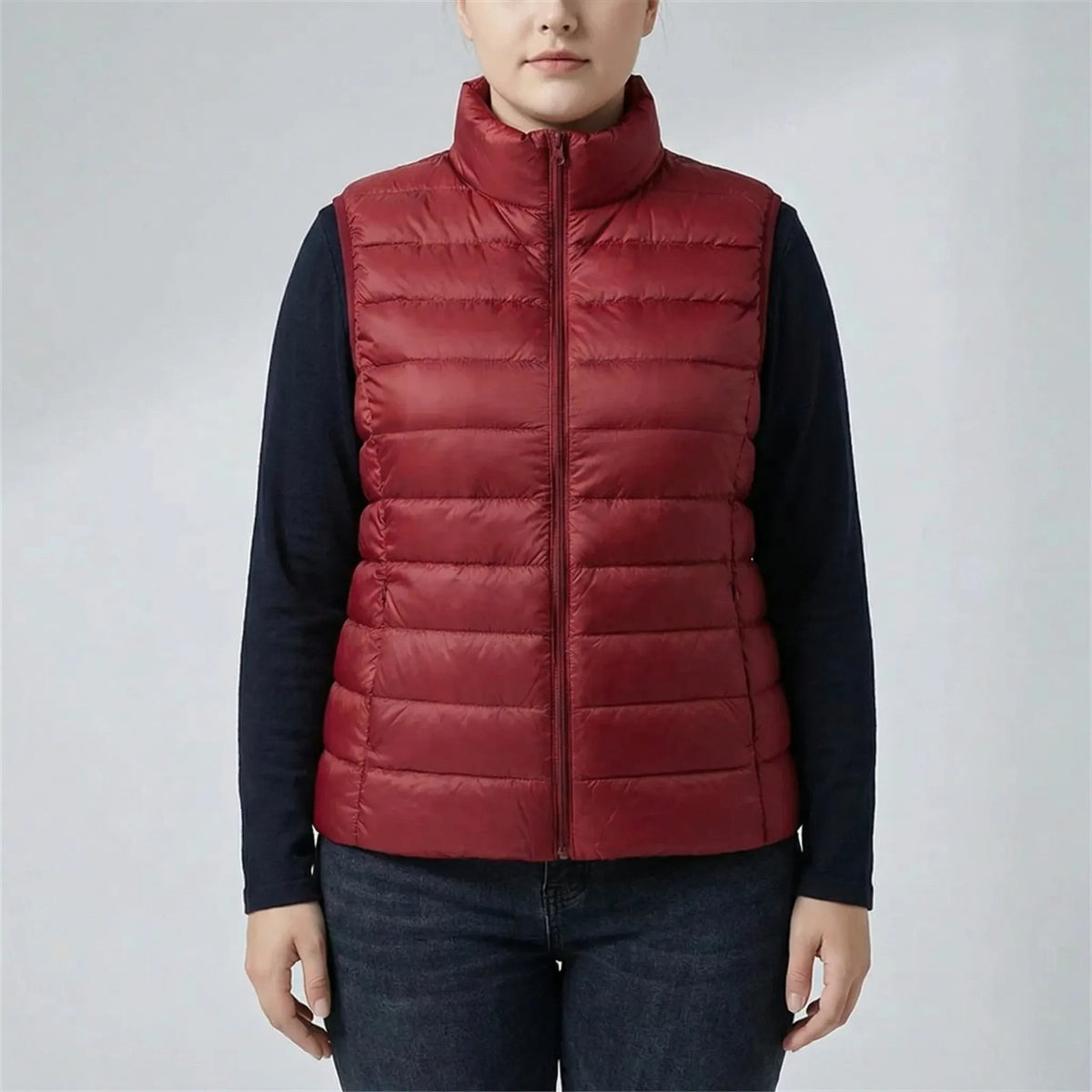 Veste matelassée sans manche femme, coupe ajustée