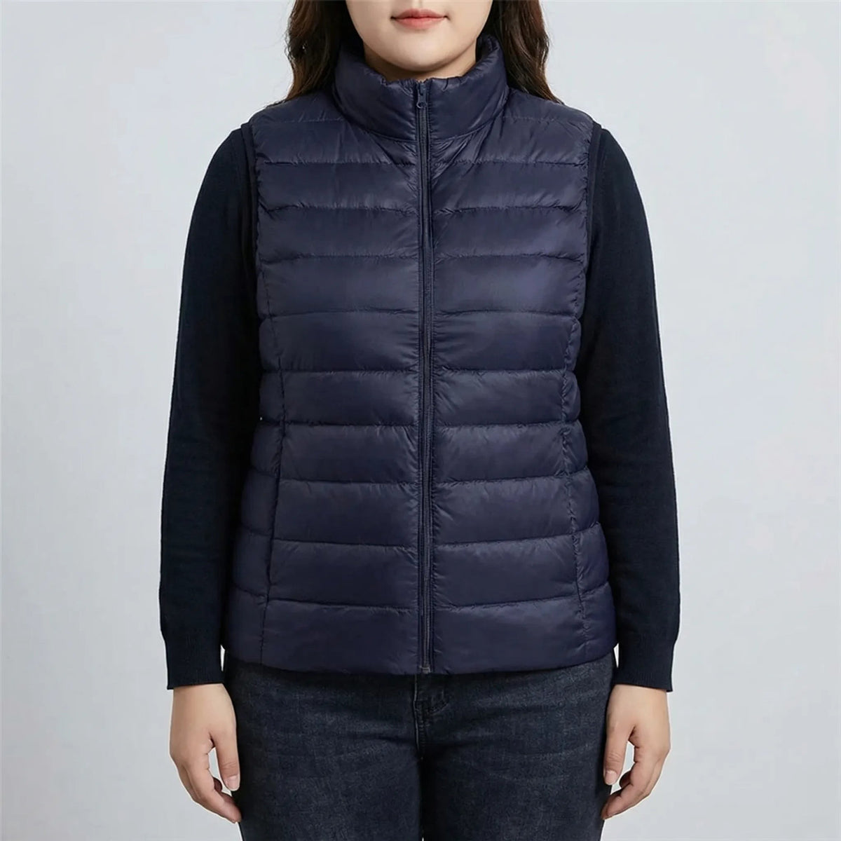 Veste matelassée sans manche femme, coupe ajustée