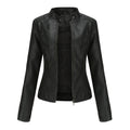 Veste motard aspect cuir femme avec fermeture éclair